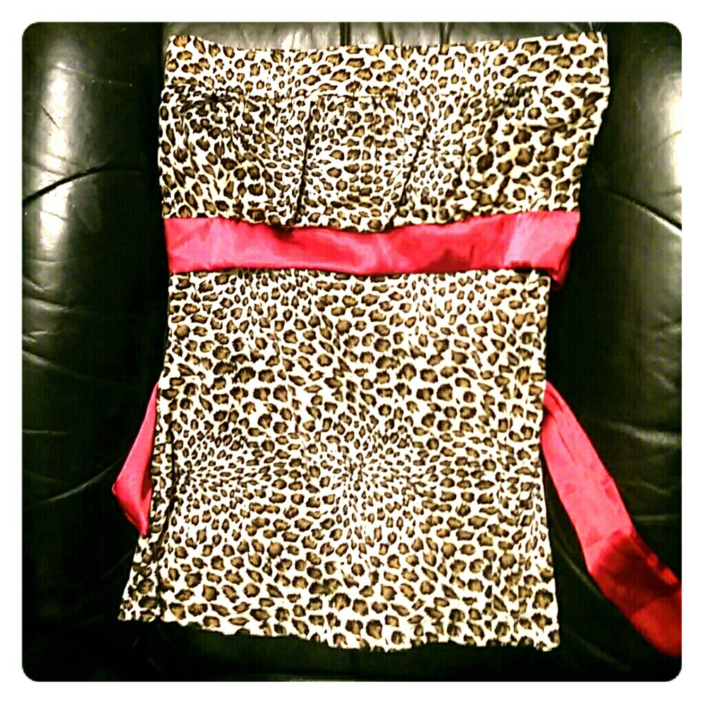 Leapord tube top